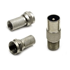 Комплект разъёмов для кабеля RG-6 (для антенны)