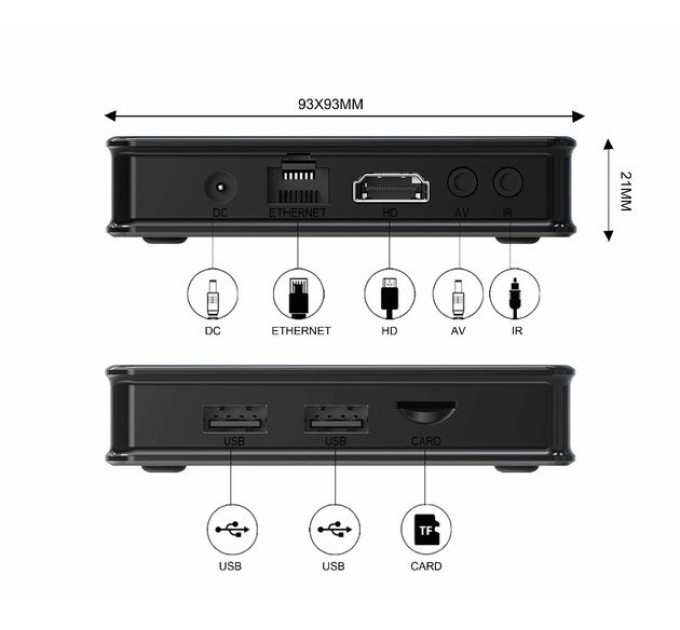 Смарт приставка X5 ATV 2GB/16GB с Bluetooth Пультом