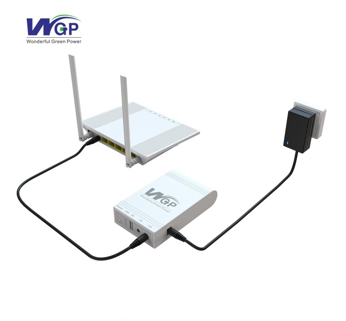 ИБП для роутера MINI UPS WGP103C (16000mAh, 5V, 12V) White