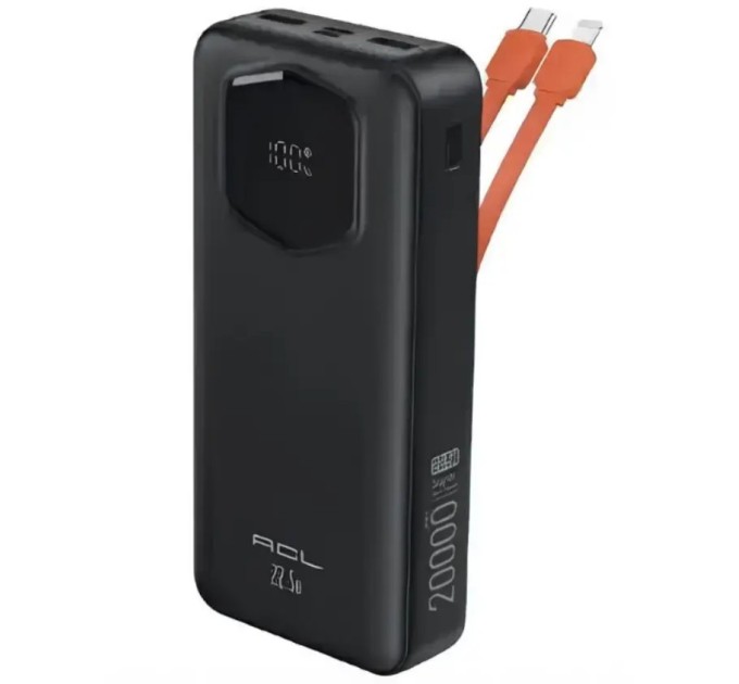 Powerbank ACL PW-140 20000mAh, 22.5W black