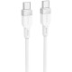 Hoco X-109 Type-C to Type-C 60W (1м, білий)