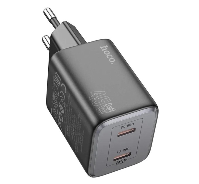 Блок живлення N42 PD 45W + кабель Type-C to Type-C (чорний)