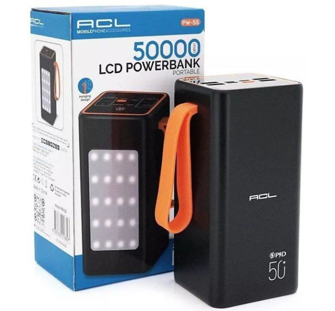 PowerBank ACL PW-55 50000mAh, 22.5W black
