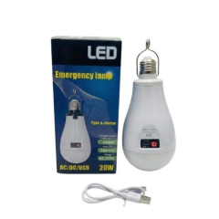 Акумуляторна LED-лампочка E27, Type-C (20W) 