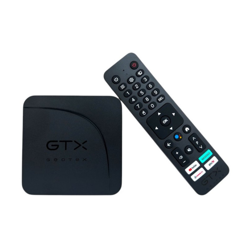 Смарт ТВ приставка Geotex GTX-R12 4/32Gb, Android 14, 4K, Wi-Fi