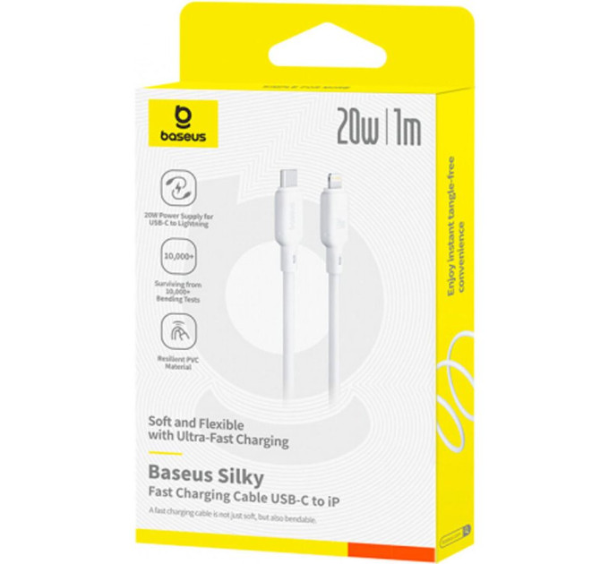 Baseus Silky Series USB Type-C - Lightning 20w 1м Baseus Silky Series USB Type-C - Lightning 20w 1м