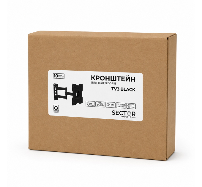 Кронштейн Sector ТV3 BLACK
