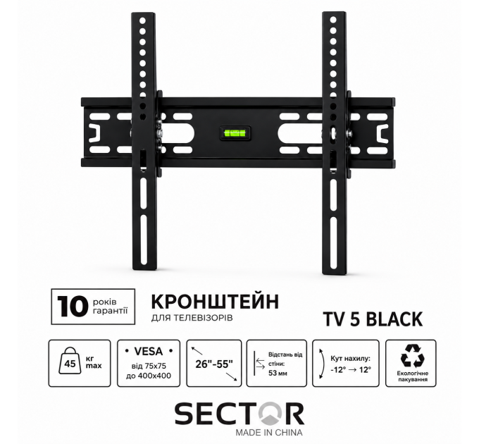 Кронштейн Sector ТV5 BLACK