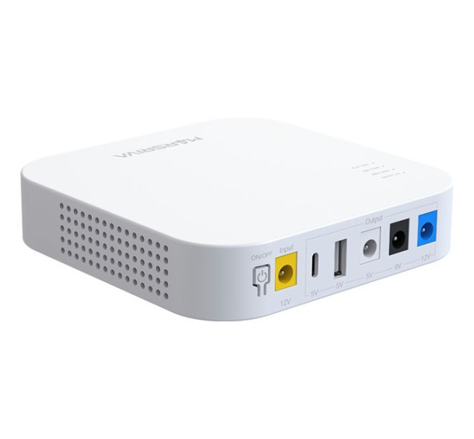 ДБЖ Marsriva DC Router UPS KP4 3xDC+USB+USB-C OUT, 5V/9V/12V 18W 10000 mAh (36Wh) Li-Ion