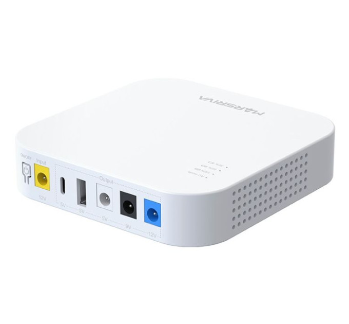 ДБЖ Marsriva DC Router UPS KP4 3xDC+USB+USB-C OUT, 5V/9V/12V 18W 10000 mAh (36Wh) Li-Ion