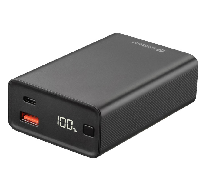 Power Bank Sandberg 20000mAh 65W PD,QC3.0, USB-A , USB-C In/Out кабель 100W 0.5m