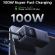 Power Bank Ugreen 20000mAh 130W PD/QC, USB-A, USB-С In/Out with built-in USB-C cable (PB723) Gray