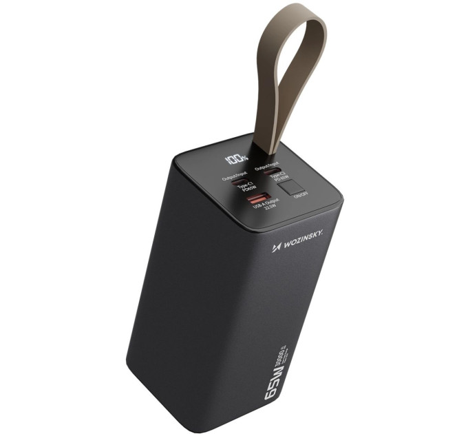 Power Bank Wozinsky 30000mAh K65+ 65W PD,QC USB-A,2xUSB-C Gray