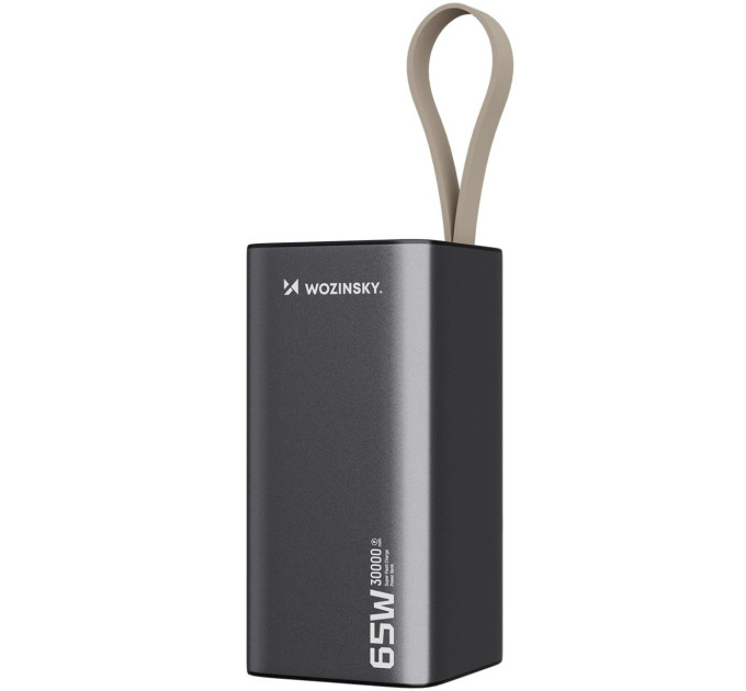 Power Bank Wozinsky 30000mAh K65+ 65W PD,QC USB-A,2xUSB-C Gray