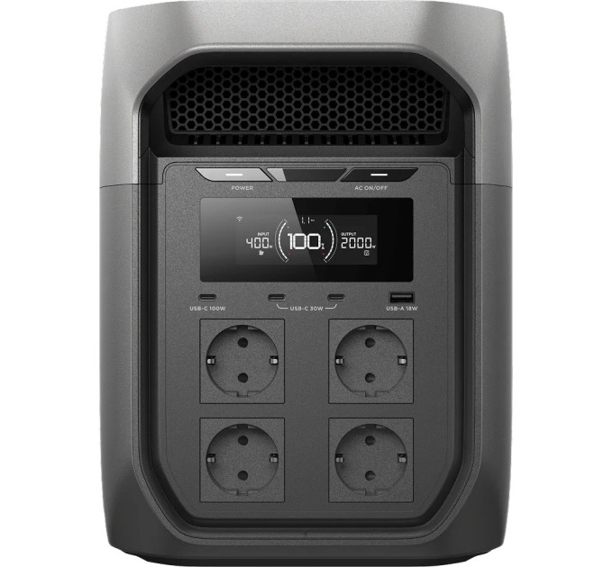 Зарядна станція EcoFlow DELTA 3 Max (EFD3M-G-EU-CBOX) з LiFePO4-батареєю (2400W/2048Wh)