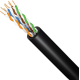 Кабель FinMark UTP Cat5e 4P 24AWG PE Black зовнішній (1м)
