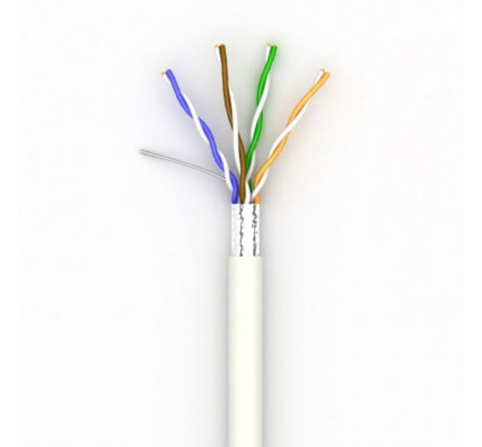 Кабель мережевий FinMark FTP CAT5e 4P 24AWG PVC W (1м)