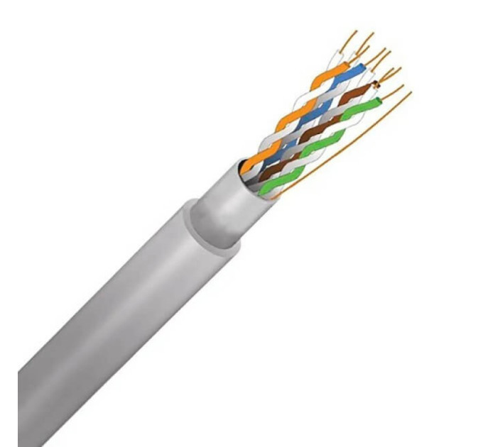 Кабель мережевий FinMark FTP CAT5e 4P 24AWG PVC W (1м) Кабель мережевий FinMark FTP CAT5e 4P 24AWG PVC W (1м)