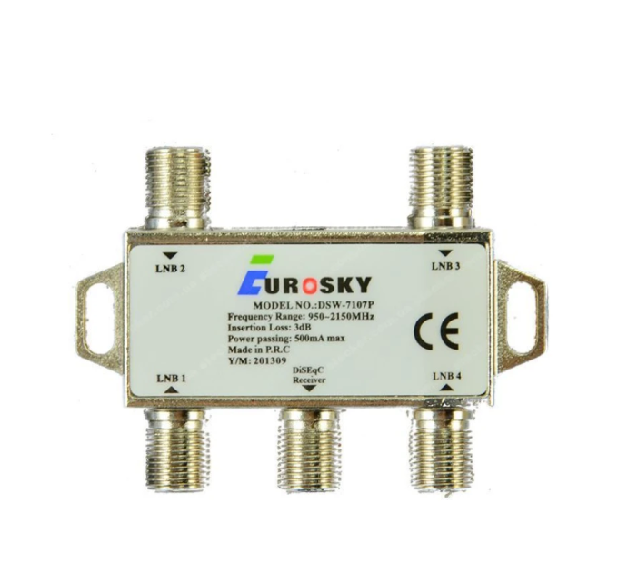 DISEqC-перемикач EuroSky DSW-7107P DISEqC-перемикач EuroSky DSW-7107P