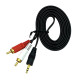 Кабель аудіо Jack 3.5 mm - 2 RCA (1м)