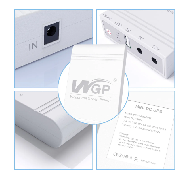 ДБЖ для роутера WGP Optima C1 25W 20000 мА·год