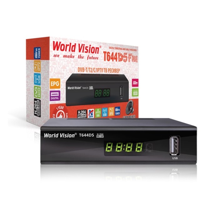 Цыфровой ресивер World Vision T644D5 FM