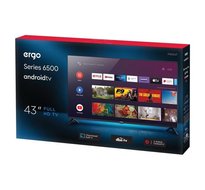 LED-телевізор ERGO 43GFS6500 (6815375)