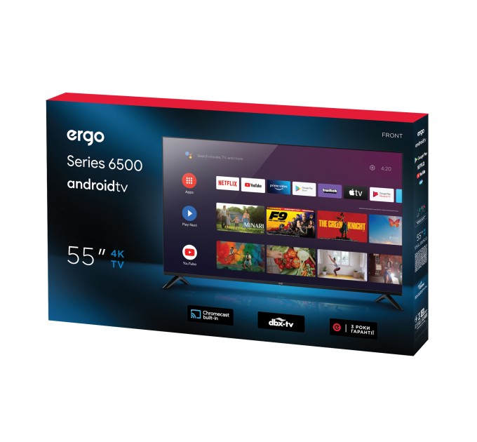 Телевізор ERGO 55GUS6500 (6890909) Телевізор ERGO 55GUS6500 (6890909)