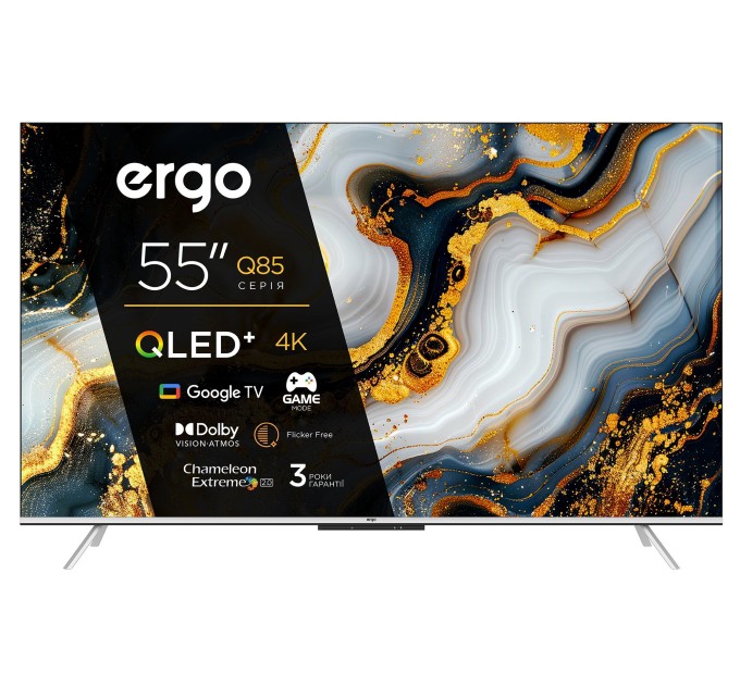 Телевізор ERGO QLED+ 55JUQ85 (6996982) Телевізор ERGO QLED+ 55JUQ85 (6996982)