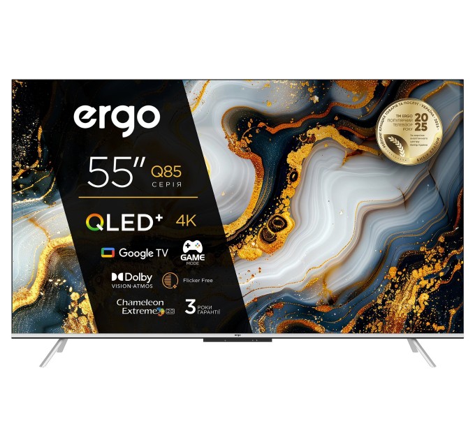 Телевізор ERGO QLED+ 55JUQ85 (6996982) Телевізор ERGO QLED+ 55JUQ85 (6996982)
