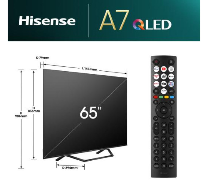 LED-телевізор Hisense 65A7NQ  (7063903)