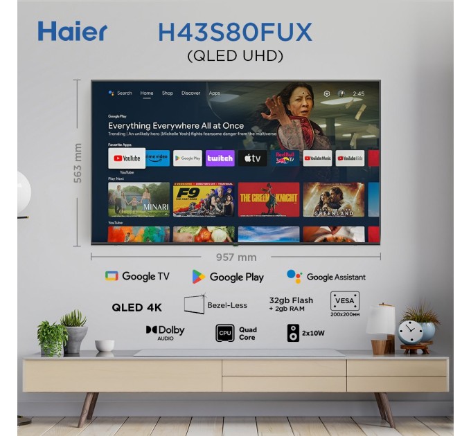 LED-телевізор Haier H43S80FUX  (7133327)