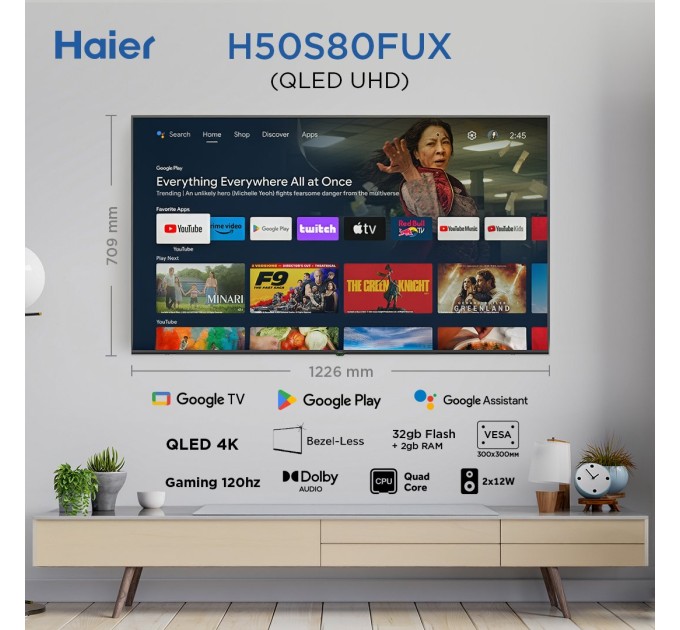 LED-телевізор Haier H55S80FUX  (7133329)