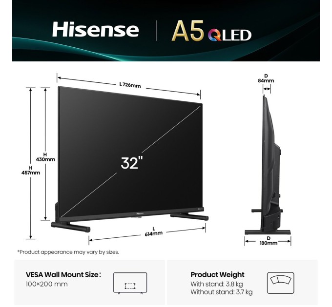 LED-телевізор Hisense 32A5Q  (7134239)