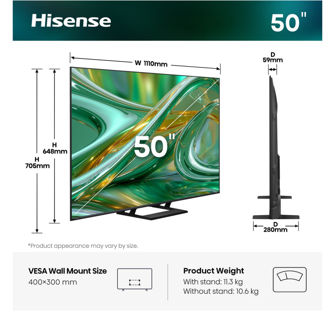 LED-телевізор Hisense 50E8S  (7263479)