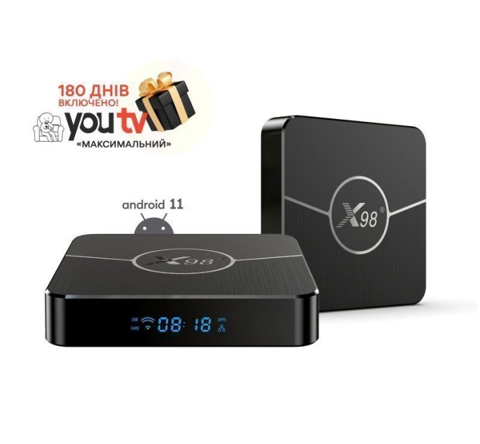 Смарт приставка X98 Plus 4/32 Гб