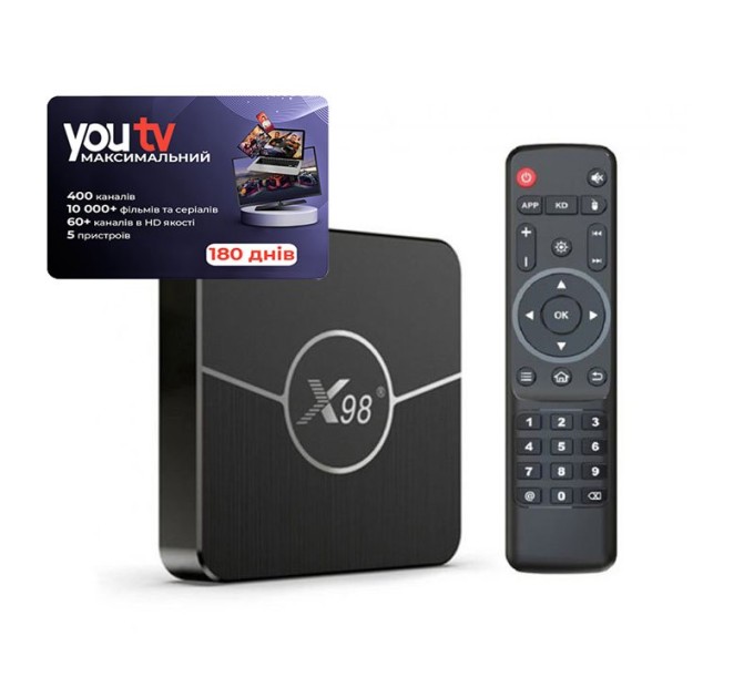 Смарт приставка X98 Plus 4/32 Гб