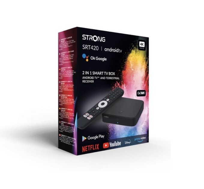 Смарт ТВ приставка Strong SRT 420 2/8GB (DVB-T2, Netflix)