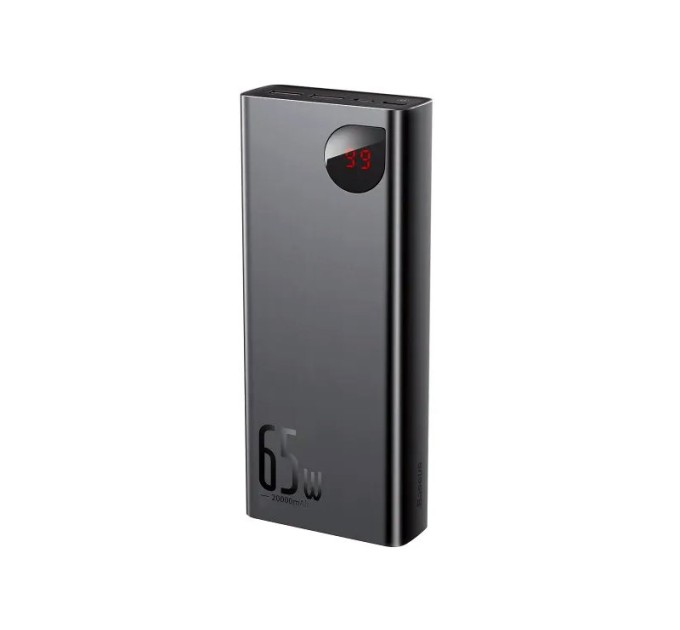 PowerBank для ноутбука BASEUS 65W Adaman Metal Digital (20000 mAh, QC 3.0, Power Delivery)
