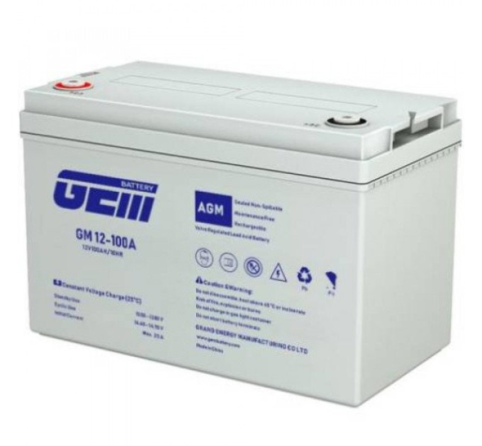 Акумуляторна батарея GEM Battery 12V, 100A, AGM (GM 12-100)