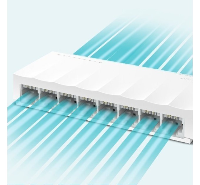 Настольный коммутатор TP-Link LiteWave с 8 портами 100 Мбит/с (LS1008) 