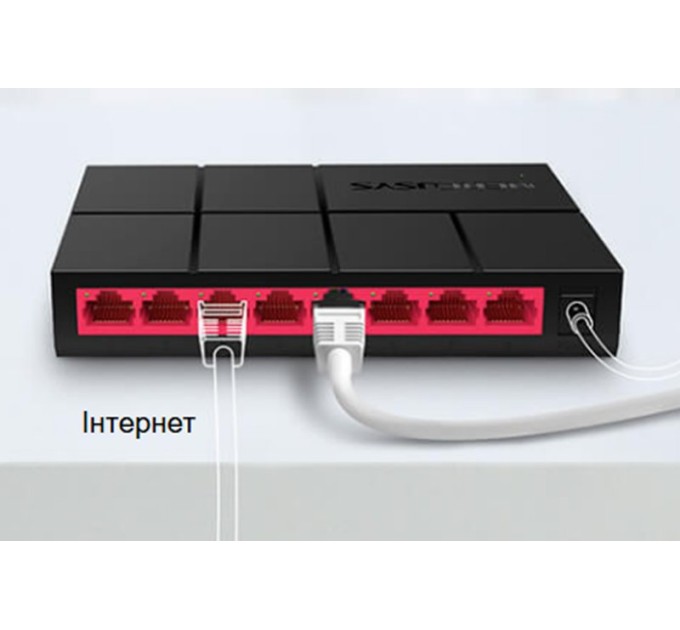 Коммутатор настольный Mercusys MS108G 8-портов 10/100/1000 MBit/s 