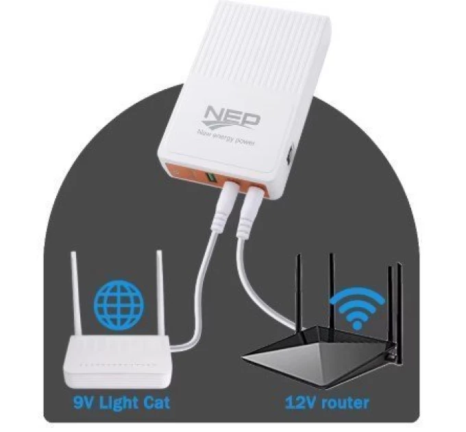 ДБЖ для роутера NEP mini UPS (10400mAh, 5V, 9V, 12V)