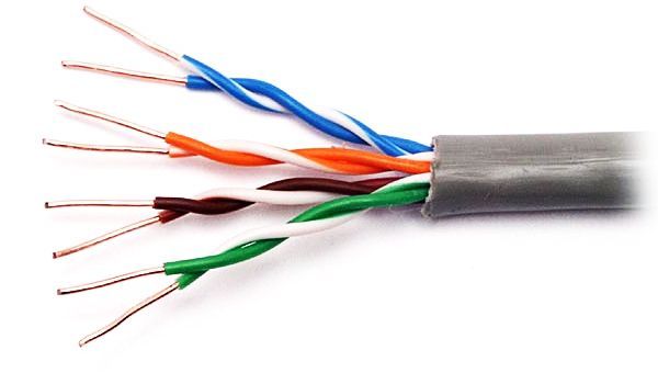 Сетевой кабель витая пара UTP биметал 20м.