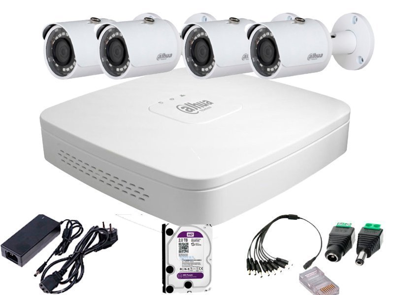 Комплект IP видеонаблюдения на 8 уличных FullHD-камер Dahua 8-IP-OUT-KIT
