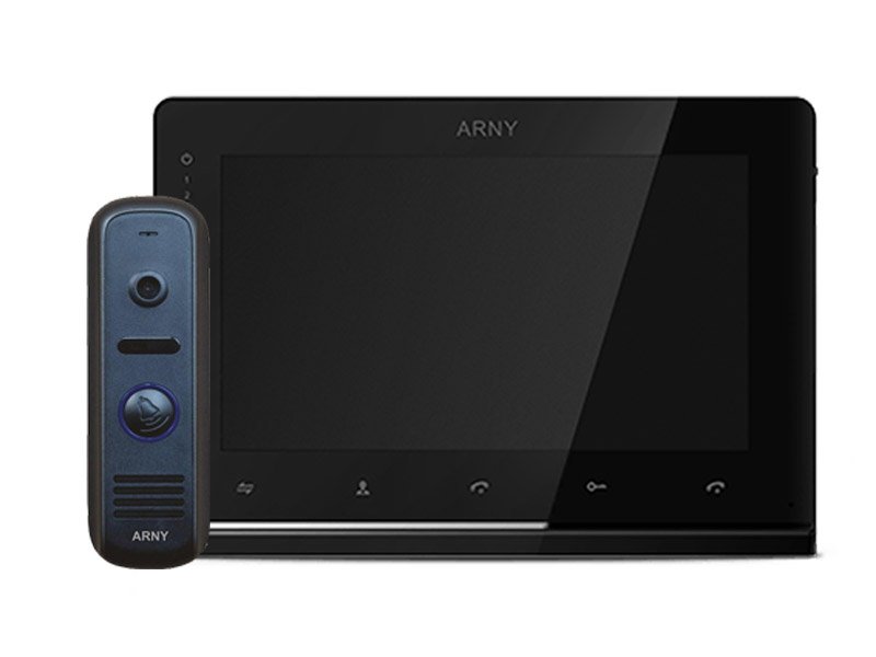 Комплект видеодомофона и вызывной панели AVD-7120 (black/black)