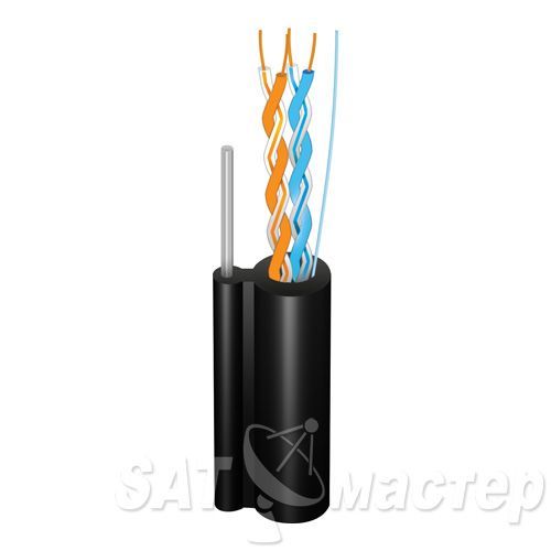 satmaster Ethernet кабель FinMark UTP 2P 24AWG наружный самонесущий