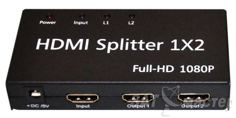 satmaster HDMI Spliter 1х 2 выхода