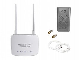 Комплект 4G Роутер World Vision CONNECT MINI + антена Планшет MIMO